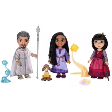 Disney Wish Asha, Dahlia és Magnifico exkluzív mini baba ajándékkészlet, Kívánság
